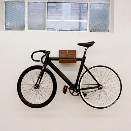 Soporte de pared para bicicletas de madera / portabicicletas de pared /  soporte para bicicletas de madera / almacenamiento interior de bicicletas -   España