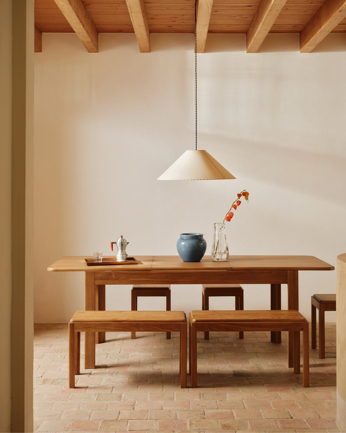 Mesa de comedor extensible Noma