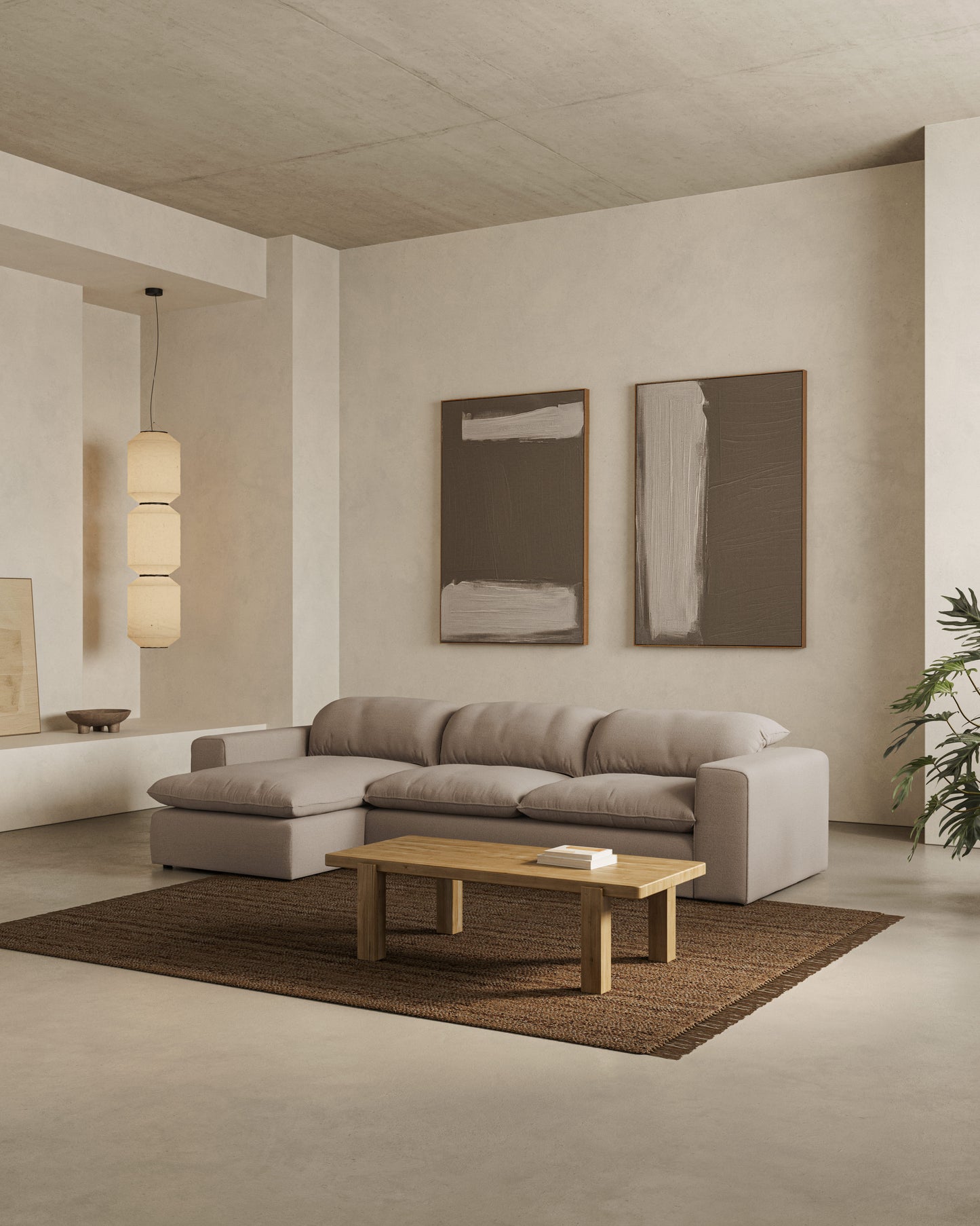 Canapé avec chaise longue Nimbo