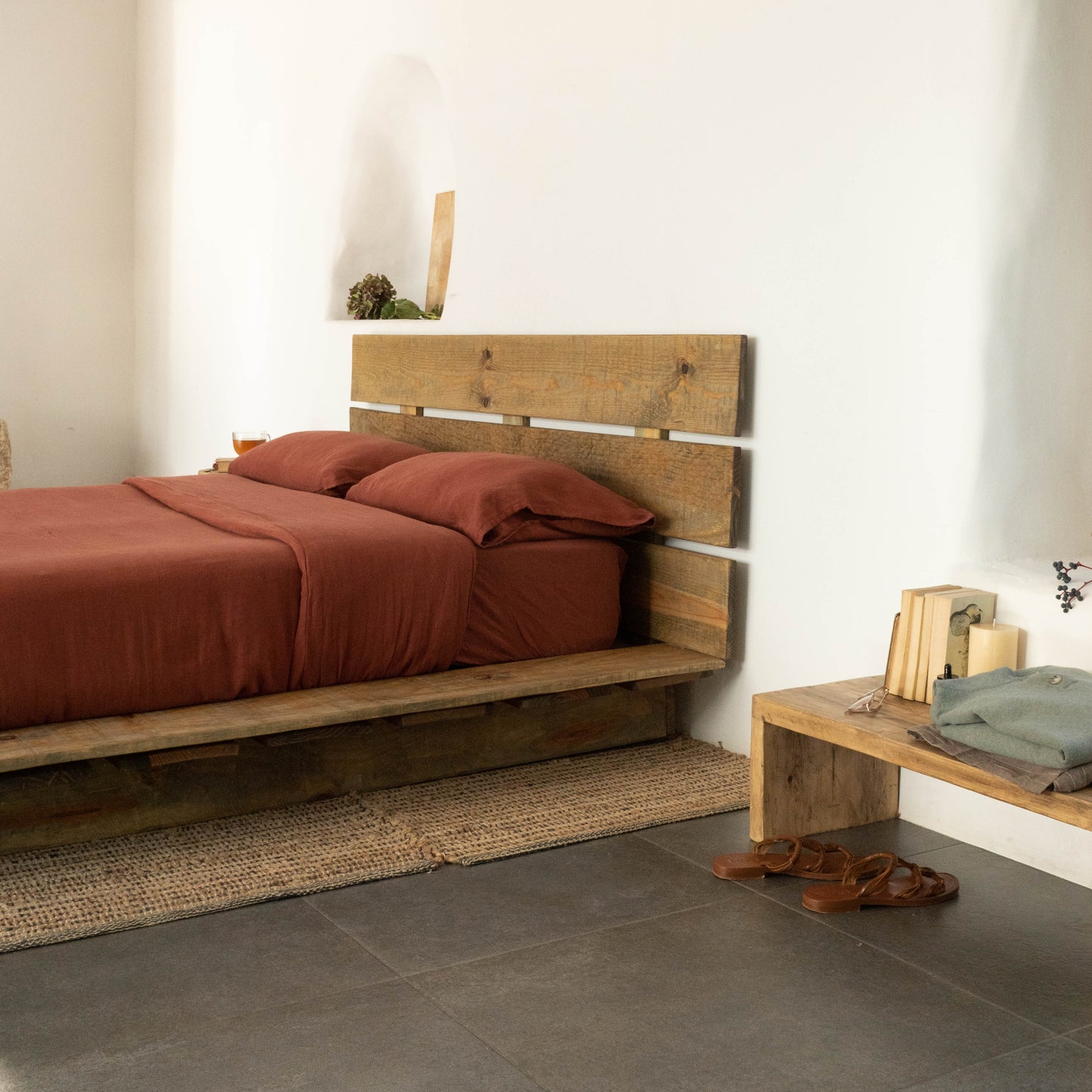 Tatami doble con cabecero Anhelí