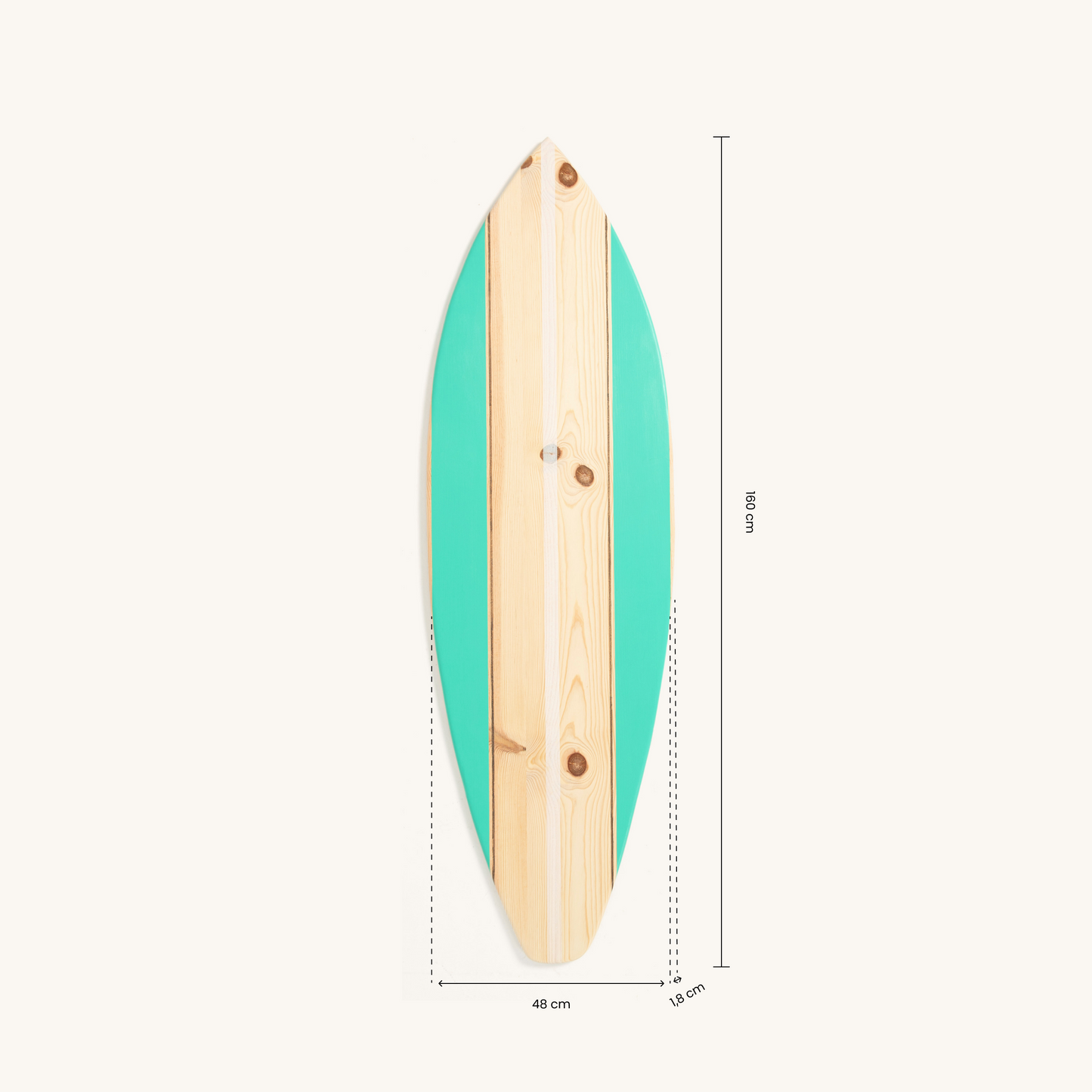 Tabla de surf decorativa Ylena